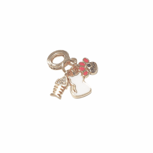 DETALLES DE GATITO BLANCO   |   Charms - chicos  |    Laminado en oro