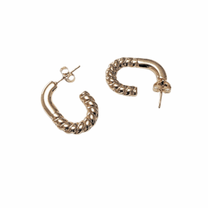 OVALAS    |    Aretes tipo arracada - Medianos   |    Laminado en oro