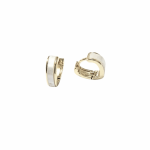 NACARADOS EN "V" |    Aretes tipo huggies - chicos   |    Laminado en oro