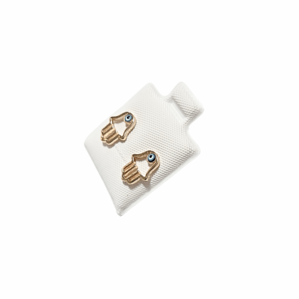 MARIPOSAS PEACH    |    Aretes pegaditos - Medianos   |    Laminado en oro - Imagen 3