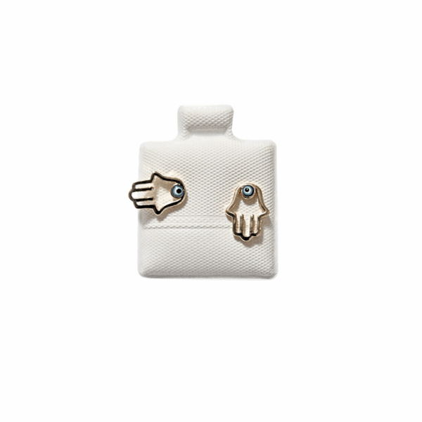 MARIPOSAS PEACH    |    Aretes pegaditos - Medianos   |    Laminado en oro - Imagen 2