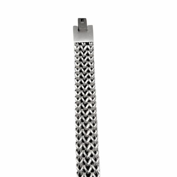 ANTON  |   Pulsera gruesa - Talla M - 21 cm de extensión   |   Acero inoxidable - Imagen 4