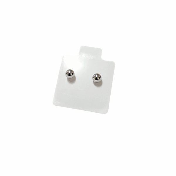 "X"   |   Aretes pegaditos tipo broquel - mini  |    Laminado en oro - Imagen 3