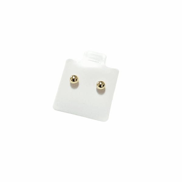 NEGRONIS   |    Aretes pegaditos tipo broquel - mini   |    Laminado en oro - Imagen 3