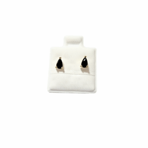 GOTITAS NEGRAS   |    Aretes pegaditos tipo broquel - mini   |    Laminado en oro