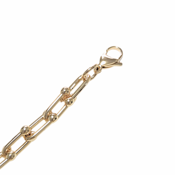 KINDA BRONCEADA   |    Cadena chocker de eslabones gruesos - 45 cm de largo    |    Acero inoxidable - Imagen 3