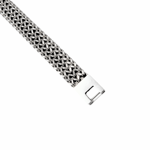 ANTON  |   Pulsera gruesa - Talla M - 21 cm de extensión   |   Acero inoxidable - Imagen 3