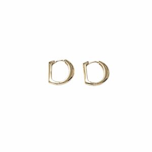 "D" ROSITA    |   Aretes huggies - chicos   |   Laminado en oro rosa