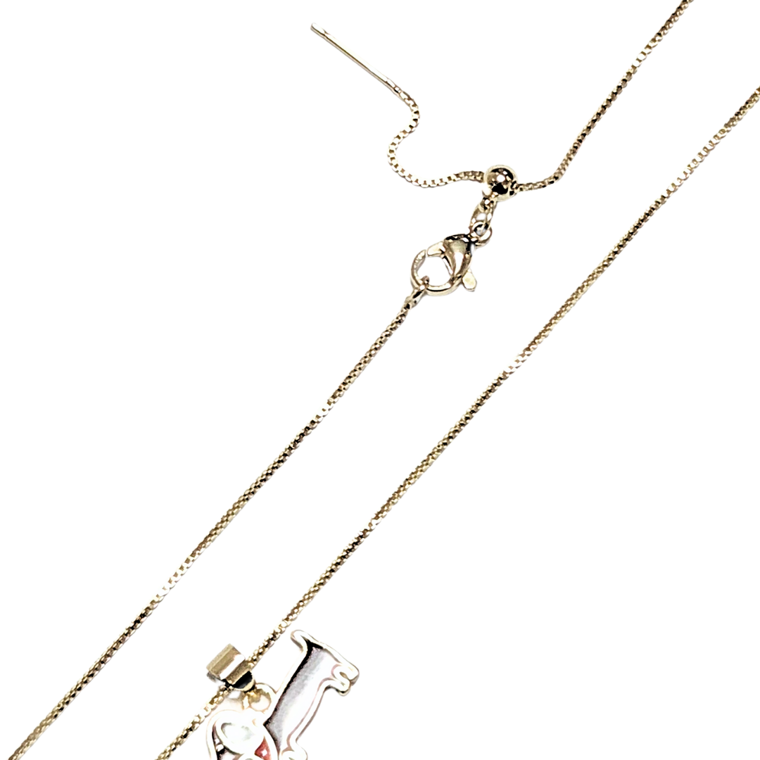PERRITO SALCHICHA | Collar cadena ajustable y dije chico - 45 cm de largo + 1.2 cm de dije | Laminado en oro - Imagen 2