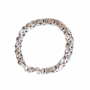 LOFI   |   Pulsera gruesa de eslabones rectangulares - Mediana - 22 cm de largo   |   Acero inoxidable