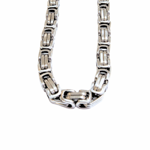 LOFI   |   Cadena gruesa de eslabones rectangulares - Mediana - 60 cm de largo   |   Acero inoxidable