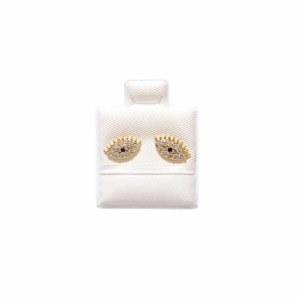 OJITOS LARGOS DORADOS   |   Aretes pegaditos - chicos    |    Laminado en oro