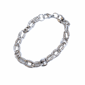 LIGU   |   Pulsera mediana - 22 cm de largo   |    Acero inoxidable