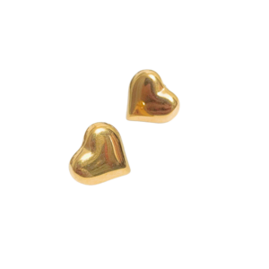 CORAZONES COBRIZOS   |    Aretes pegaditos - Medianos   |    Acero inoxidable