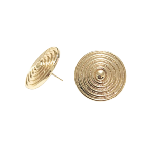 CIRCULARES Y PLANOS   |   Aretes pegaditos - Medianos    |    Laminado en oro
