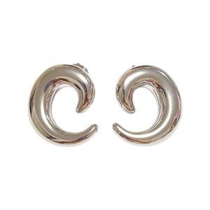 CELIS PLATEADOS   |   Aretes pegaditos - grandes    |    Acero inoxidable