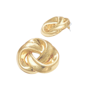 REDONDINES DORADOS VINTAGE - XL |    Aretes pegaditos - extra ligeros   |    Aleación de Zinc