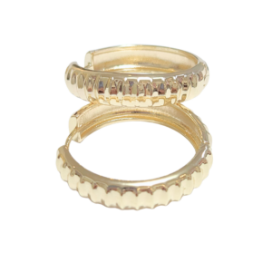 ONDULADAS DORADAS   |   Aretes tipo arracadas - grandes    |    Laminado en oro