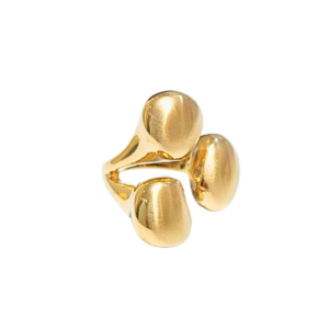 BOB DORADO CHUNKY  |   Anillo grande - No. 9  |   Acero inoxidable