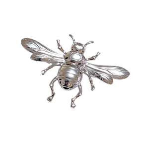 ESCARABAJO PLATEADO   |   Broche prendedor - Grande   |   Acero inoxidable
