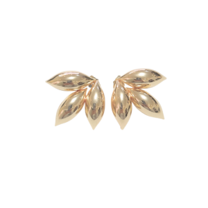 HOJAS GLOBO ALGULARES  |   Aretes - Grandes    |    Laminado en oro