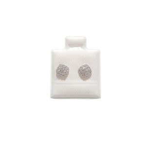 CUADRADITOS CON PIEDRAS   |    Aretes pegaditos - chicos   |    Laminado en rodio