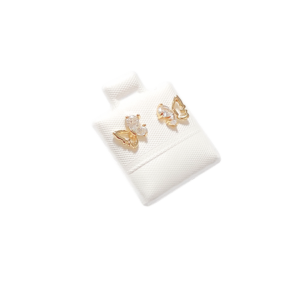 MARIPOSITAS CON PIEDRAS    |    Aretes pegaditos - Mini    |    Laminado en oro