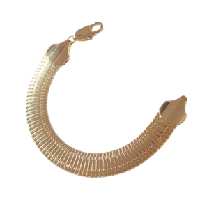 DOLLI GRUESA  |   Pulsera mediana - 20 cm de extensión   |    Laminado en oro