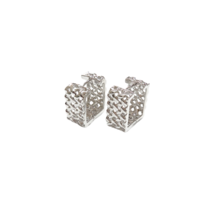 CANASTAS CUADRADAS PLATEADAS   |    Aretes huggies tipo arracadas - Medianas   |    Laminado en rodio