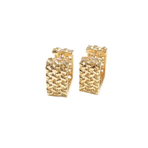 CANASTAS CUADRADAS DORADAS   |    Aretes huggies tipo arracadas - Medianas   |    Laminado en oro