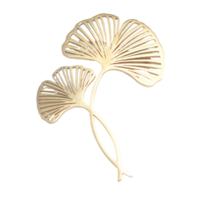 FLORES DORADAS   |   Broche prendedor - Grande   |   Acero inoxidable