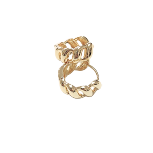 KINIS DORADOS  |    Aretes huggies tipo arracadas - Medianas   |    Laminado en oro