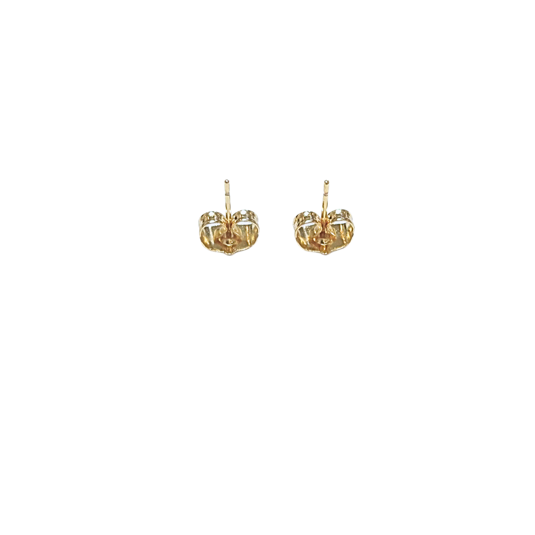 MARIPOSAS DE ALAS BLANCAS | Aretes pegaditos - Chicos | Laminado en oro - Imagen 3