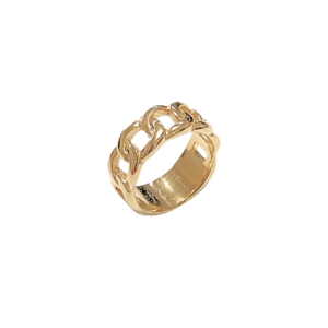 CADENA REDONDEADA   |   Anillo grueso - No. 6.5  |   Acero inoxidable