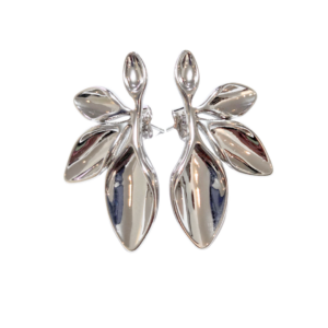 HOJITAS PLATEADAS   |   Aretes - Grandes   |   RODIO