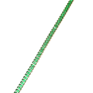 COLLAR DE PIEDRAS VERDES   |   Collar corto de 45 cm + 5 cm de extensor    |   Laminado en oro