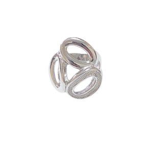 ÓVALOS   |   Anillo Chunky - No. 8.5 aprox.  |   Acero inoxidable