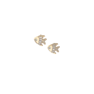 PECES   |   Aretes pegaditos - Chicos  |    Laminado en oro