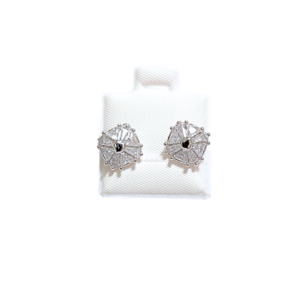 CUADRADOS LOIS   |   Aretes tipo broquel - Chico   |    Baño de rodio