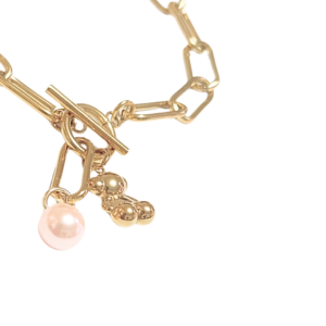 QUE OSO DORADO   |   Pulsera de 20 cm de extensión   |   Acero inoxidable