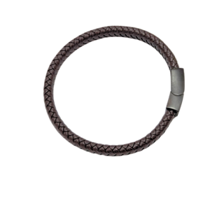 LEE CAFÉ DE BROCHE NEGRO   |   Pulsera - Mediana   |    Caucho y acero inoxidable