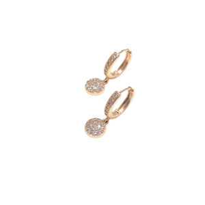 CIRCULARES PLANAS   |    Aretes huggies colgantes - Chicos   |    Laminado en oro