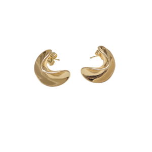 NUESI   |   Aretes pegaditos - Medianos    |    Laminado en oro