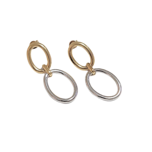 OVALADOS COLGANTES   |   Aretes pegaditos colgantes - medianos    |    Acero inoxidable