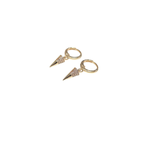 PUNTAS   |    Aretes huggies colgantes - Chicos   |    Laminado en oro