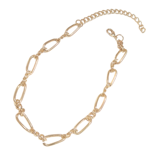 DOLIM 43  |   Collar corto - 43 cm de extensión + 10 cm de extensión   |    Laminado en oro