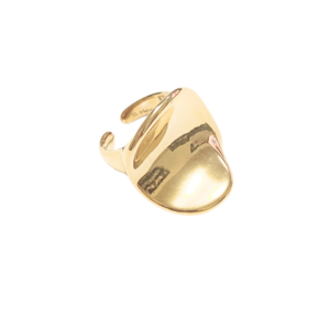 COPETE DORADO  |   Anillo grande chunky abierto - No. 7  |   Acero inoxidable