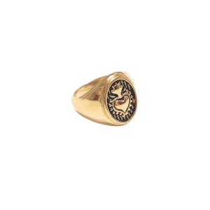 MILAGRITO DORADO  |   Anillo chunky - No. 7.5   |   Acero inoxidable