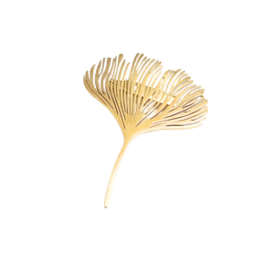 FLOR DORADA   |   Broche prendedor - Grande   |   Acero inoxidable