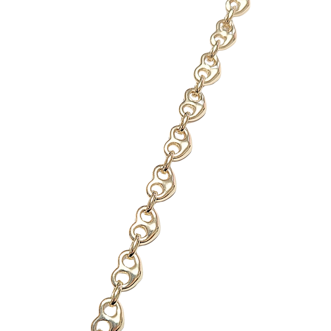 CORAZONES DORADOS | Collar corto - 43 cm de largo + 10 de extensión | Laminado en oro - Imagen 4